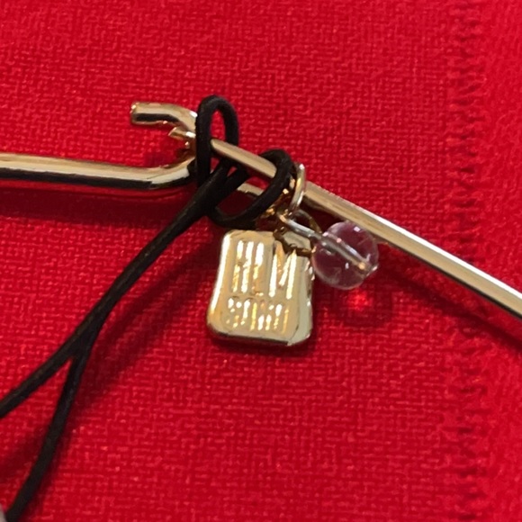 ROBERT LEE MORRIS GOLD SILVER TONE ABALONE WIRE CHOKER NECKLACE NWT - Picture 4 of 15